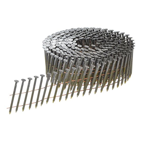 3.1 x 75mm Coil Nails Ring Shank Bright Pack of 5,400 by Bostitch - F310R75Q