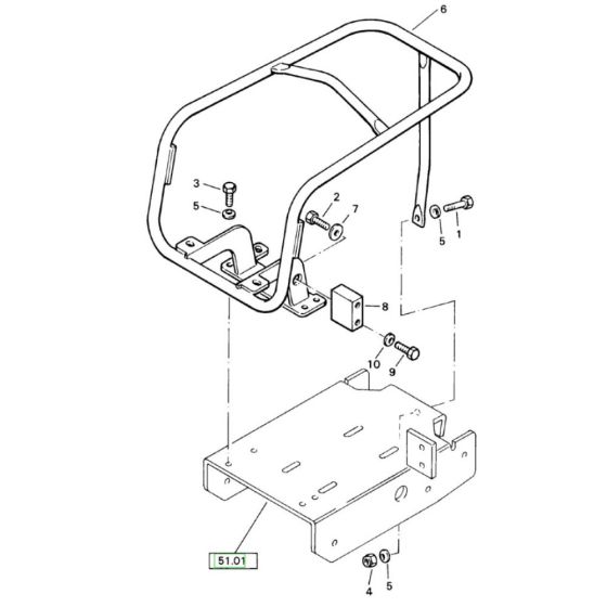Protection Bow for Bomag BP 15/45