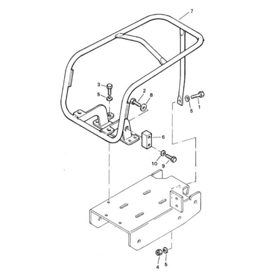 Protection Bow for Bomag BP 10/36