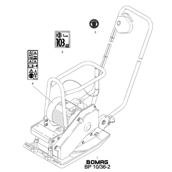 Decals for Bomag BP 10/30-2