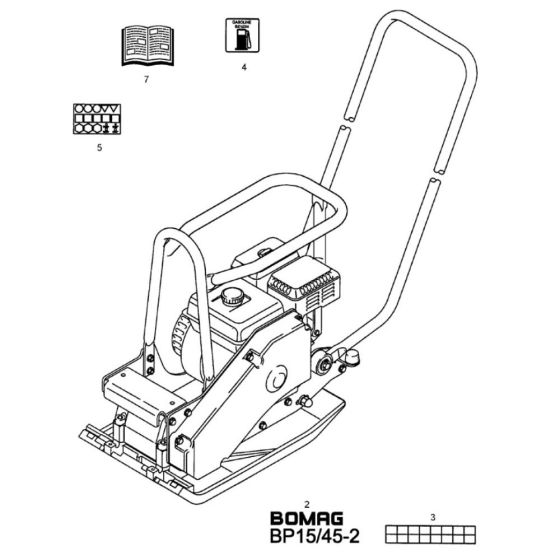 Decals for Bomag BP 15/45-2