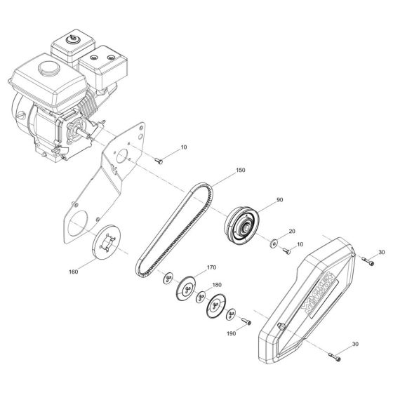 Drive System for Wacker BPS1550Bw