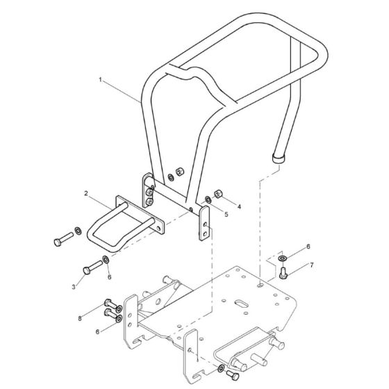 Protection Bow for Bomag BPS1845