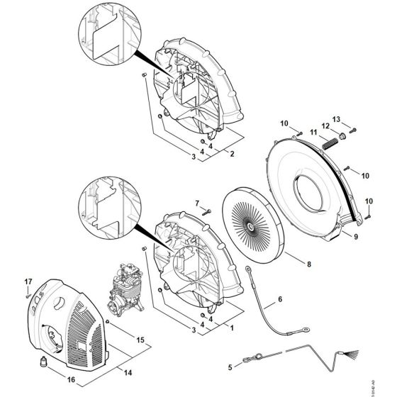 Fan Housing for Stihl BR 600