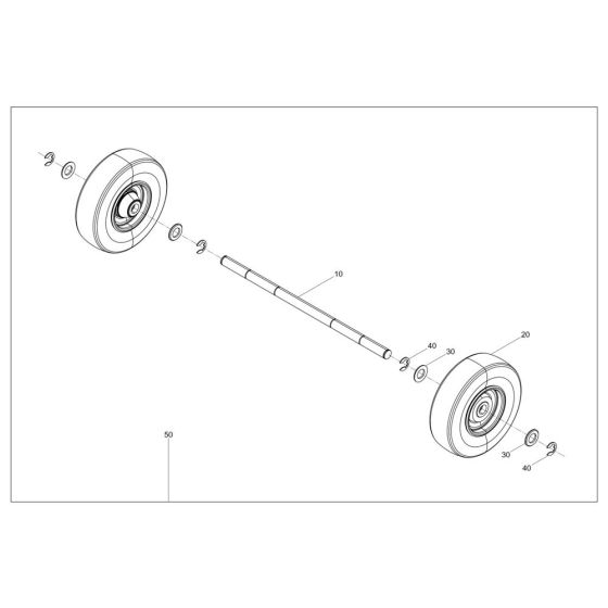 Wheel Assembly for Wacker BS62-2