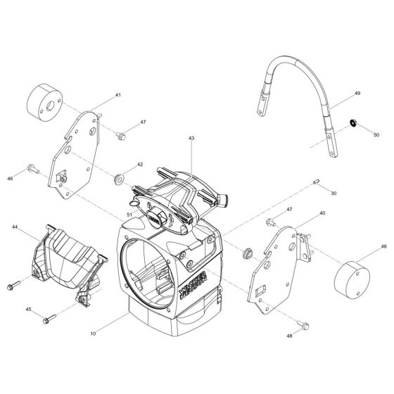 Crankcase Assembly for Wacker