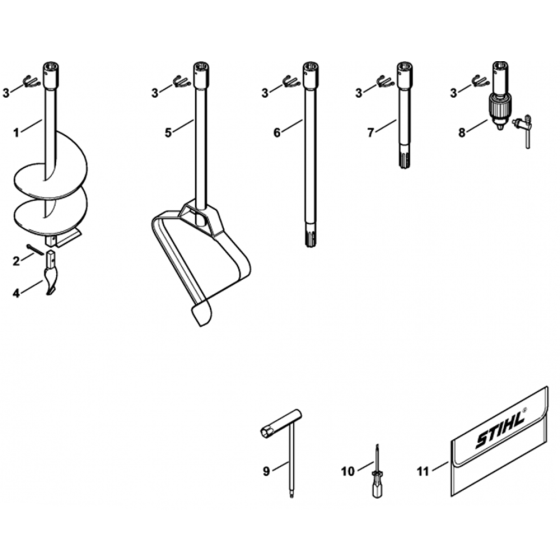 Extras for Stihl BT130 Z Auger