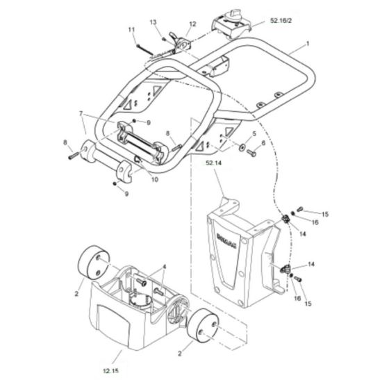 Steering Handle for Bomag BT50