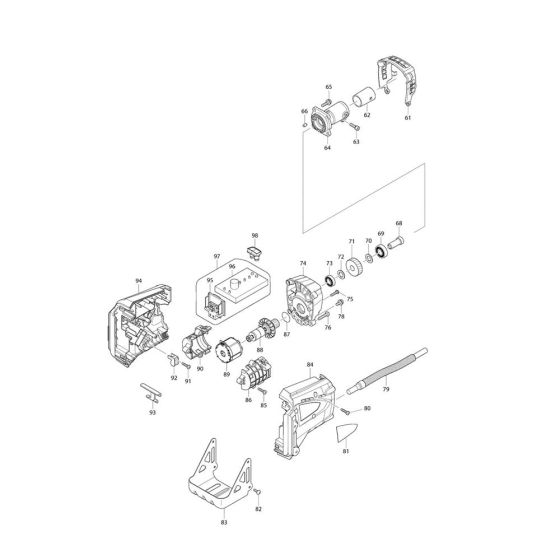 Makita BUR360 Housing Assembly
