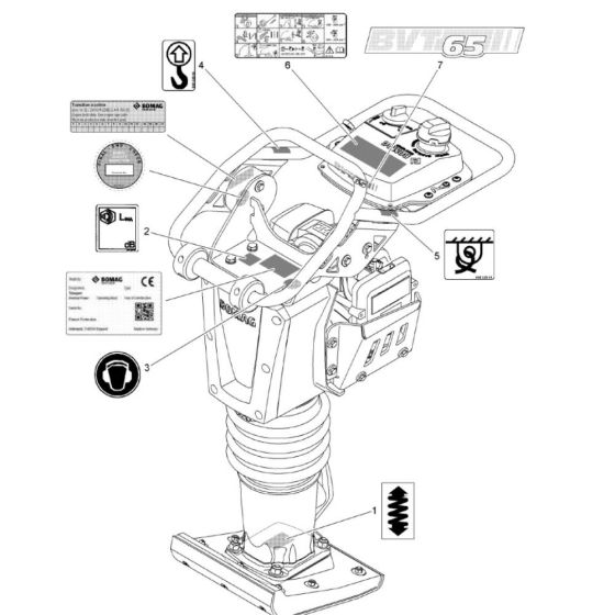 Decals Assembly for Bomag BVT65
