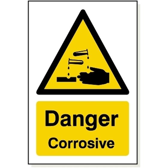 Danger Corrosive Sign