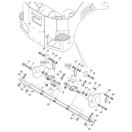 Scraper Assembly for Bomag Roller