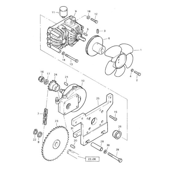 Bomag BW 71 E Transmission