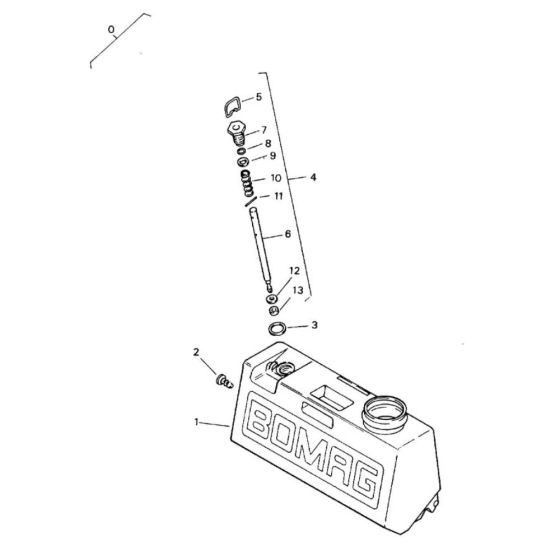Water Tank Assembly for Bomag