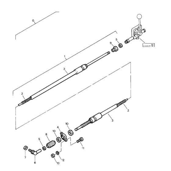 Throttle Cable for Bomag BW 75 E