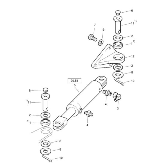 Steering Assembly for Bomag Roller