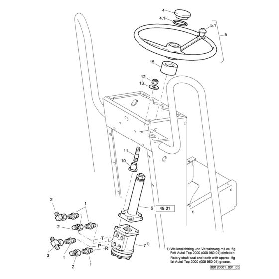 Steering Assembly for Bomag Roller