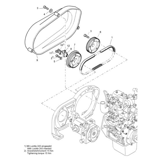 Belt Drive Assembly for Bomag