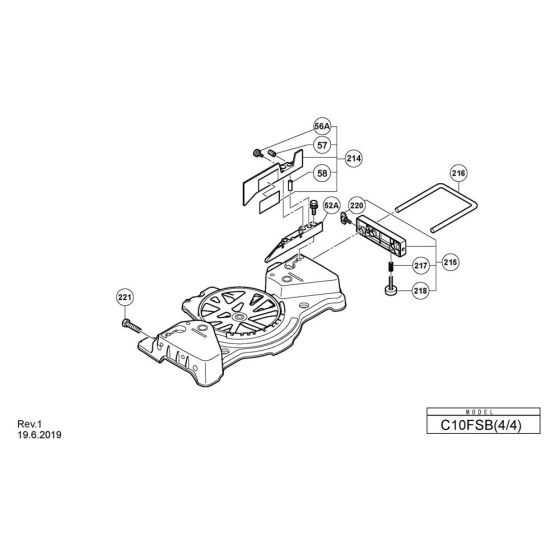 Base Assembly for Hikoki C10FSB