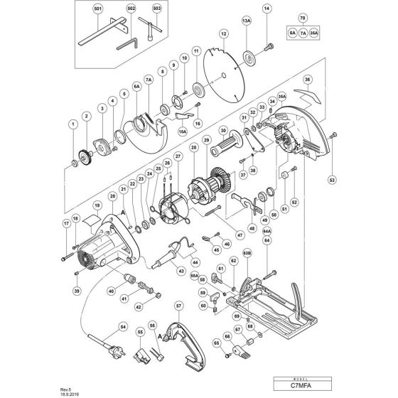 Hikoki C7MFA Assembly