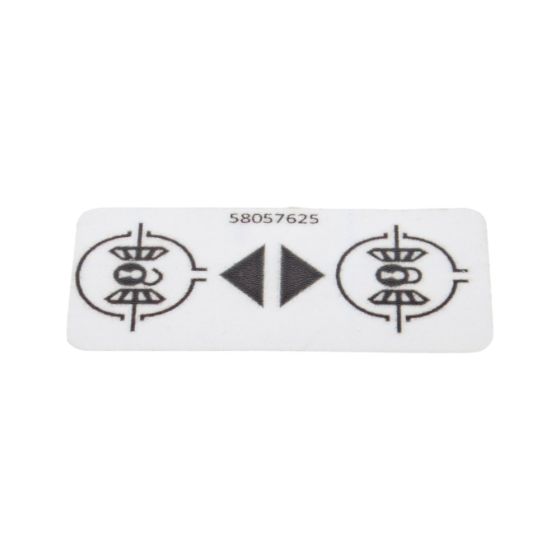 Sticker for Camon C8, C10 Rotovator - OEM No. 58057625