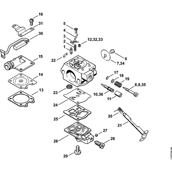 Carburetor WTE-1 & WTE-2 & WTE-4 & WTE-11 Assembly for Stihl MS260 MS260C Chainsaws