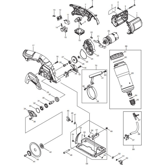 Makita CC300DZ Assembly