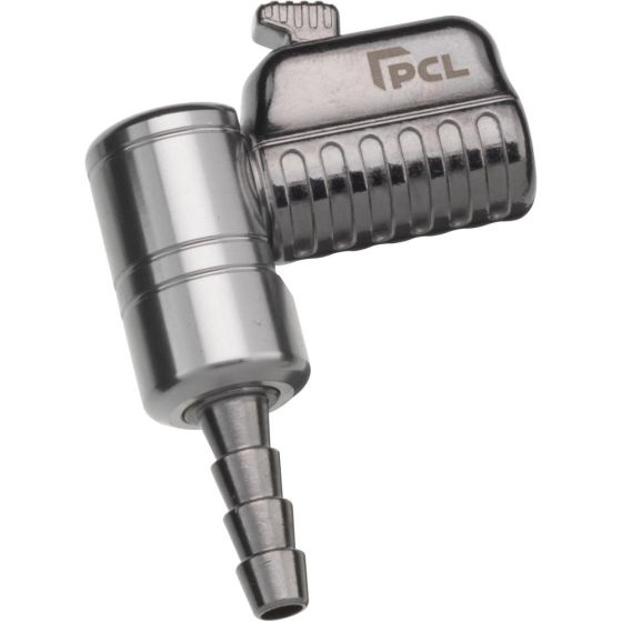 PCL Air Connector, Angled, Swivel, Open End, Hose Tail for 7.9mm Bore Hose - CH4K01