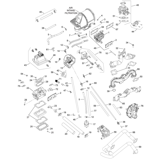 Fuel System for Kohler CH960