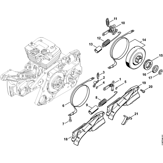 Chain brake Assembly for Stihl MS441 MS441C Chainsaws