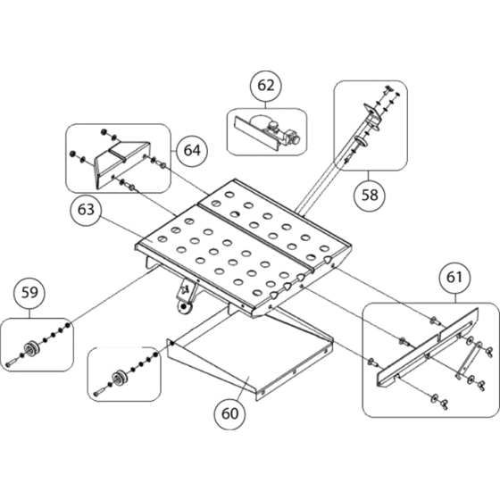 Table Assembly for CM401-230V