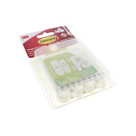 Picture Hanging Strips Set, Medium & Large (Pack of 12)