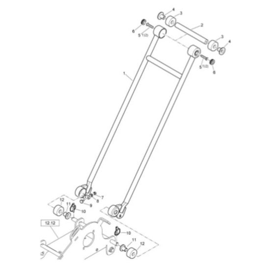 Comfort Handle for Bomag BVP 10/30 Forward Plate Compactor