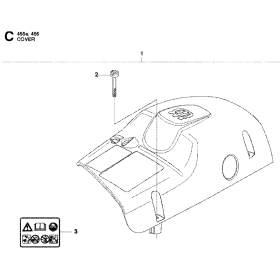 Cover Assembly For Husqvarna 455e Chainsaw