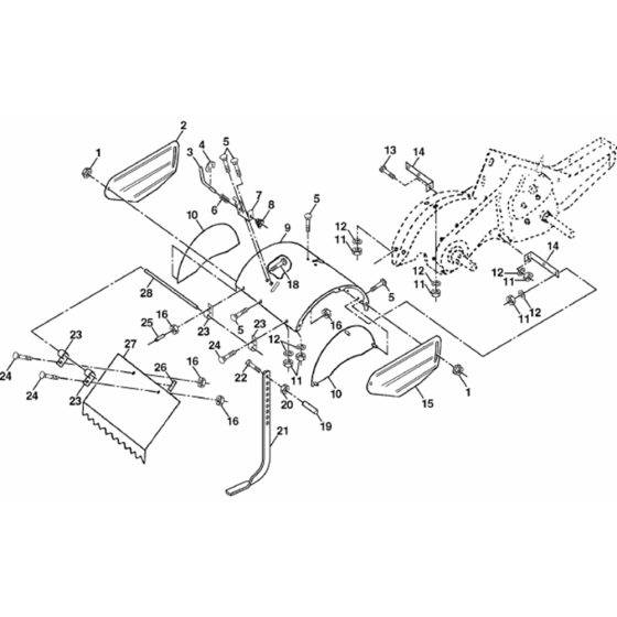 Tine Shield Assembly for CRT 35