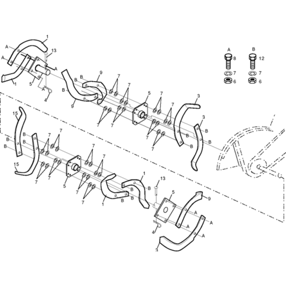 Tine Assembly for CRT 81
