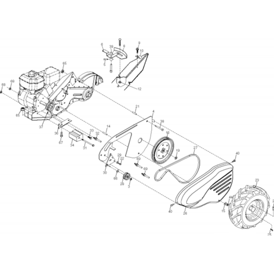Mainframe Assembly for Husqvarna