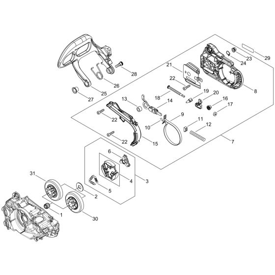 Chain Brake for ECHO CS-2511TES