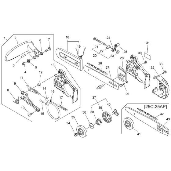Clutch & Brake for ECHO CS-260T