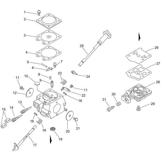 Carburettor for ECHO CS-260T