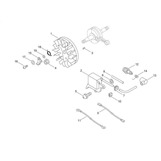 Magneto for ECHO CS-281WES