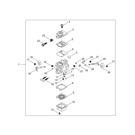 Carburettor for ECHO CS-281WES