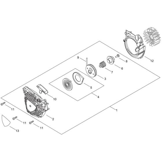 Recoil Starter for ECHO CS-3510AC