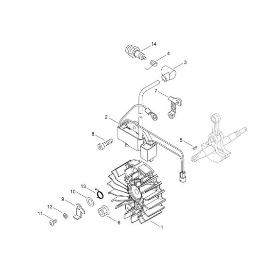 Magneto for ECHO CS-352AC