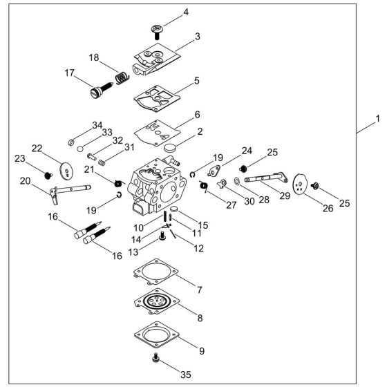 Carburettor for ECHO CS-355T