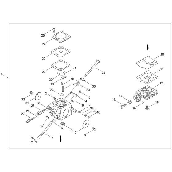 Carburettor for ECHO CS-362WES