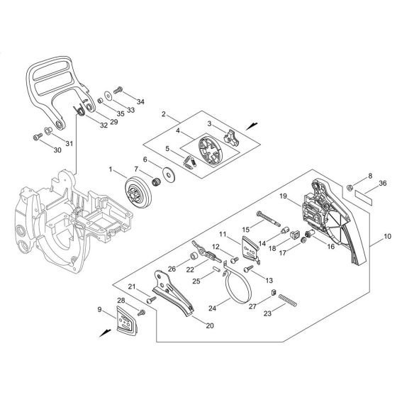 Chain Brake for ECHO CS-420EMS
