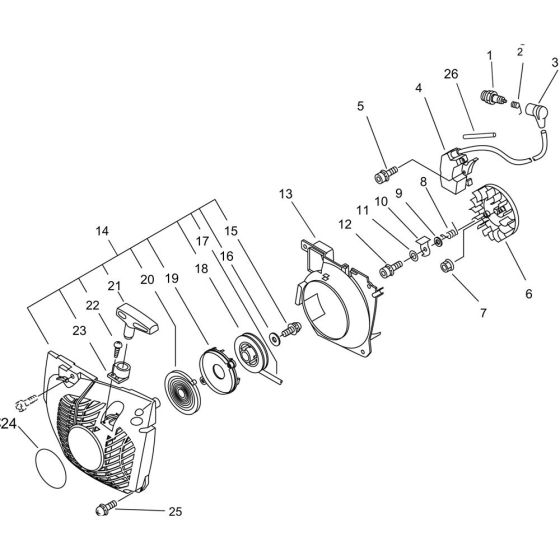 Starter, Magneto for ECHO CS-450