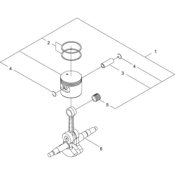 Crankshaft & Piston for ECHO