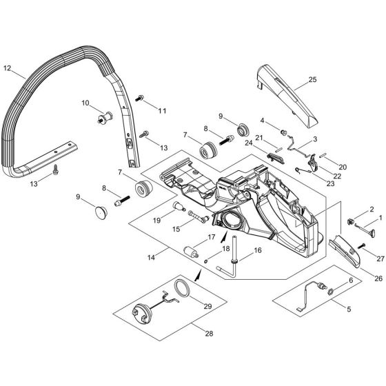 Handle for ECHO CS-501SX